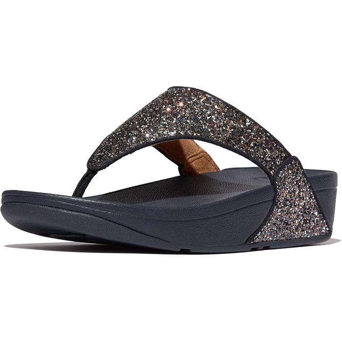 Шльопанці жіночі FitFlop Lulu Glitter Midnight Navy Mix, 43 EU - зручні з підтримкою склепіння стопи