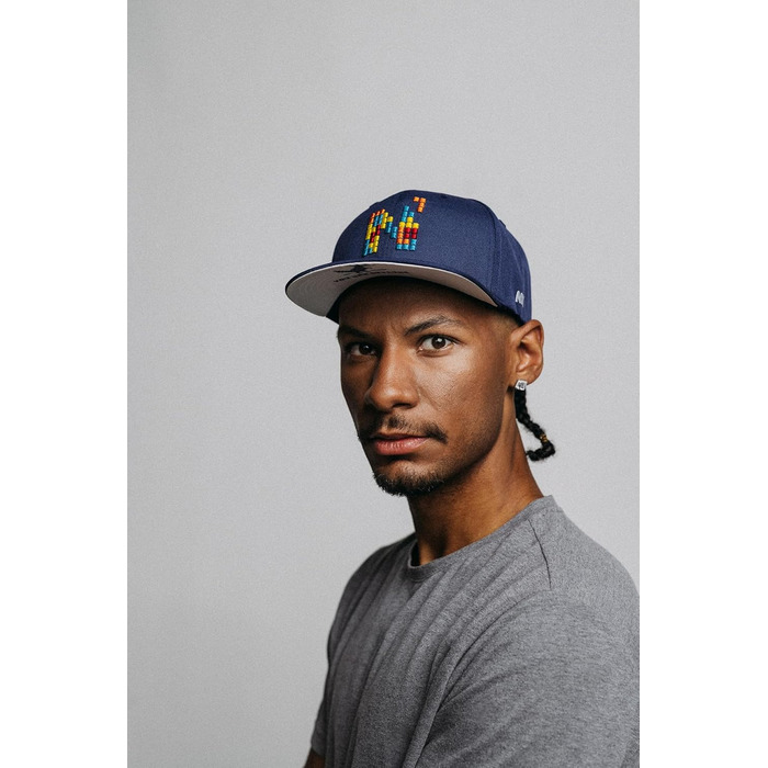 Кепка Nebelkind Snapback з принтом Pixel, універсальний розмір, регульована, чоловіча/жіноча, високої якості, трендова, стиль Streetwear, бейсболка з прямим козирком, ретро, блакитна