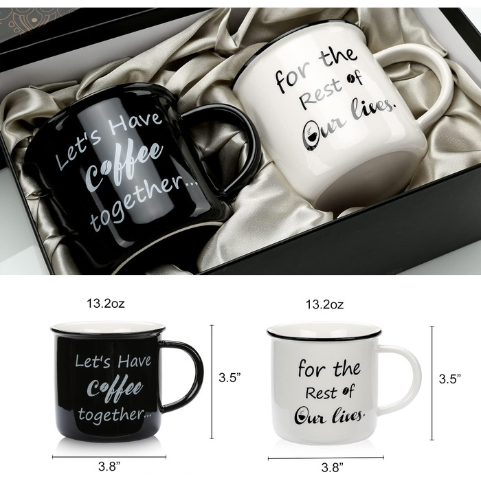 Stylish coffee mugs with 