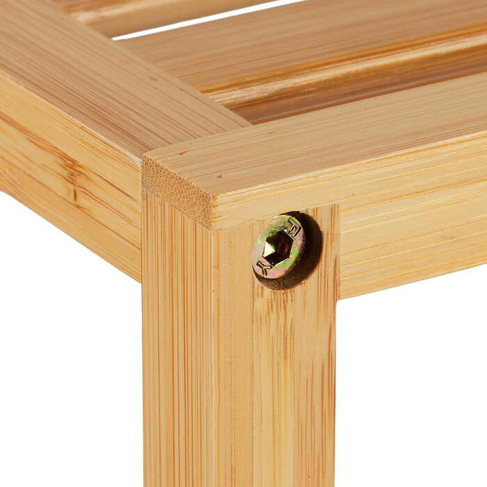 Relaxdays Bamboo Shelf Insert, 2-Piece Set