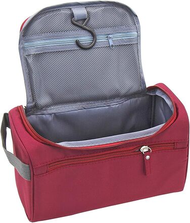 Косметичка для подорожей Kulturbeutel: універсальна косметичка для чоловіків та жінок, підвісна валізка для дрібниць (темно-червона)