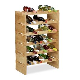 Stackable Bamboo Wine Rack