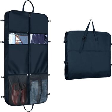 Чохол для одягу Syeeiex 50'' (127 см) для чоловіків, з 6 кишенями, Oxford, для подорожей, навішування