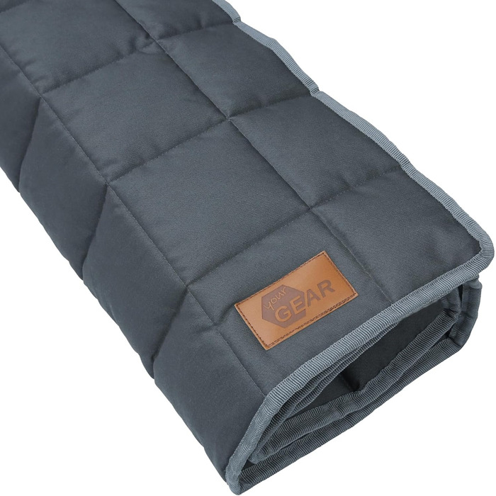 Килимок для собак Your Gear 120x80 см з органічної бавовни Oeko-Tex | Ортопедичний лежак для великих собак, водовідштовхуючий, миючий та стійкий до подряпин. Підходить для дому та вулиці