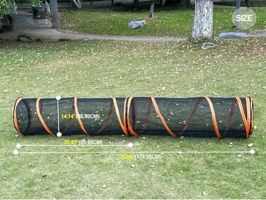 Туннель-намет 2-в-1 для котів та собак, складний, для вулиці, Pop-Up вольєр для тварин, огорожа, будиночок (стиль 3)