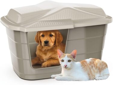 Кітниця/Будка для собак Outdoor/Indoor, вологостійкий пластик, для дому та вулиці