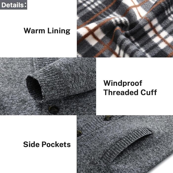 Чоловіча тепла куртка-трік з кишенями, однорядна модель для осені та зими (темно-сірий, S)