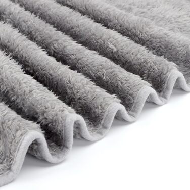 М'яка флісова підстилка для собак та котів Nobleza, 160 x 120 см (XXL, світло-сіра)