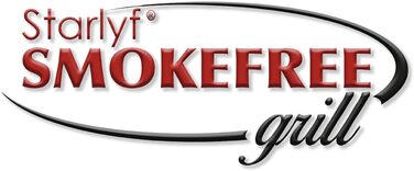Електричний настільний гриль Starlyf Smokefree 1250 Вт з термостатом, знімна антипригарна пластина, піддон для жиру, можна мити в посудомийній машині
