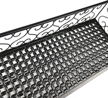 Стійка для винних та келих AcornFort® W-612 Metall – 18 пляшок та 18 келихів (50 x 20 см, Чорний)