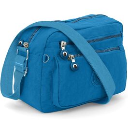 Сумка жіноча через плече ekavale Kleine Schultertasche синя нейлонова водонепроникна, легка крос-боді для дівчаток