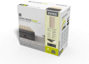 Надувний матрац Intex Twin Comfort Elevated з Fiber-TECH для гостей, 99х191х22 см