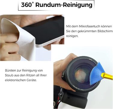 Очиснювач екрану для мобільних пристроїв 2шт (10мл) - для iPhone, монітора, планшета (сірий + рожевий)