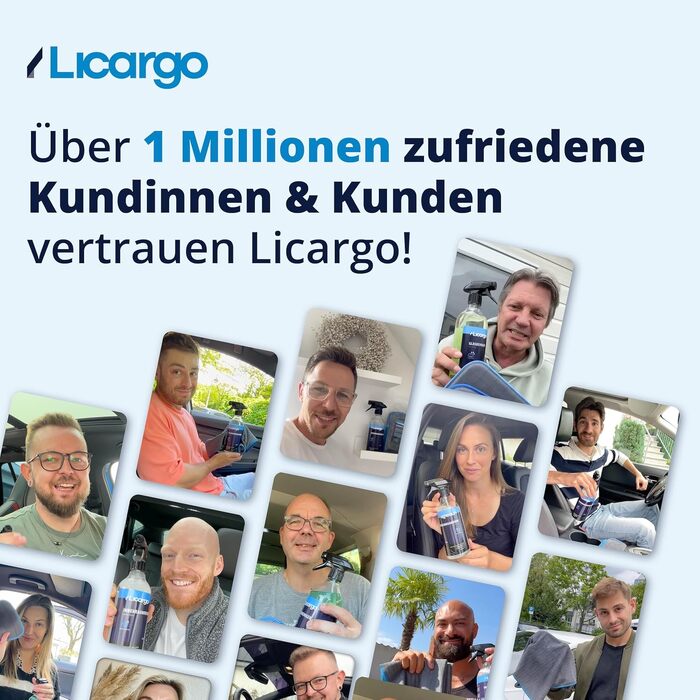 Мікрофіброві серветки для автомобіля LICARGO, 12 шт, безворсові та гігроскопічні, 380 GSM, сірі