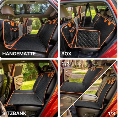 Захист для заднього сидіння авто для собак RAGI - водовідштовхувальний, 4в1, з ременями, антиковзаючий, для всіх авто