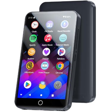 MP3 плеєр Mechen 96GB Android 13 з Wi-Fi, Bluetooth, Spotify, FM радіо, сенсорний екран 4 дюйми. Підтримка Amazon Music, Deezer, Audible, Play Store