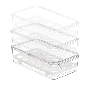 Relaxdays Refrigerator Egg Box for 18 Eggs
