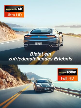 Відеореєстратор iZEEKER 4K з двома камерами, GPS, 64GB, 12