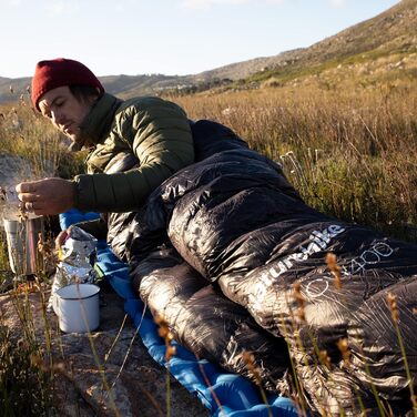 Спальний мішок Naturehike 4 сезони, Mumienschlafsack, зимовий, водовідштовхувальний, компактний, для кемпінгу, подорожей, туризму (Чорний, 650FP)