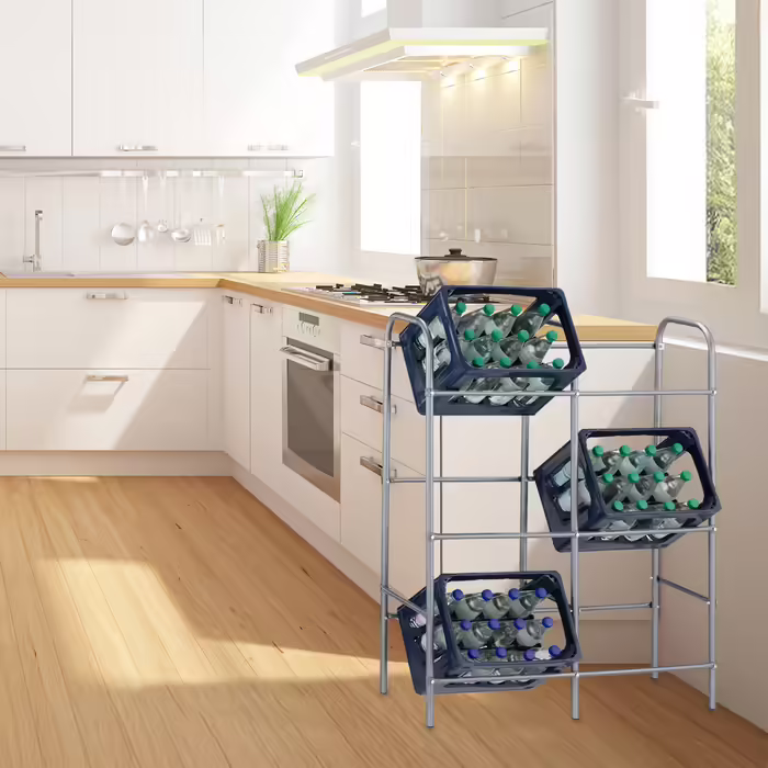 Relaxdays Beverage Crate Shelf for 6 Crates