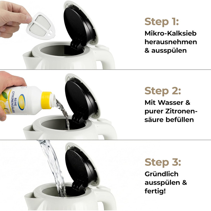 Електричний чайник Aeco AQA NEO з нержавіючої сталі, 1.7 л, 2150 Вт, без BPA, фільтр від накипу, бездротовий, CoolTouch, шампань сріблястий