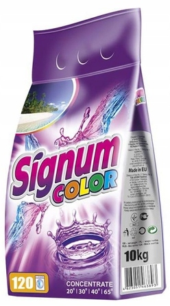 Пральний порошок Signum UNIVERSAL / Білий Clovin, 10 кг, 120 прань, 2в1