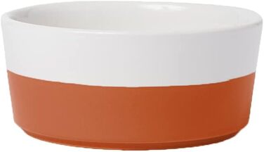 Миска для собак Waggo Dipper Ceramic - для малих та великих порід, керамічна, важка, довговічна, миється в посудомийній машині, сучасний дизайн (Терракота, Середня)
