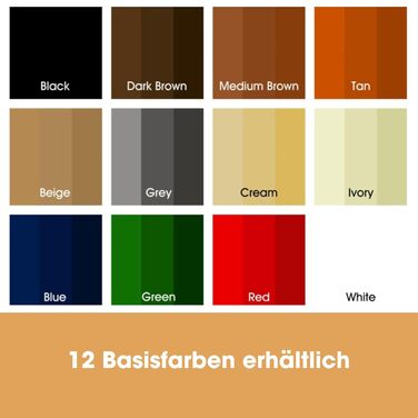 Complete leather repair kit for filling and coloring damage - 12 colors, matching any shade - Blue