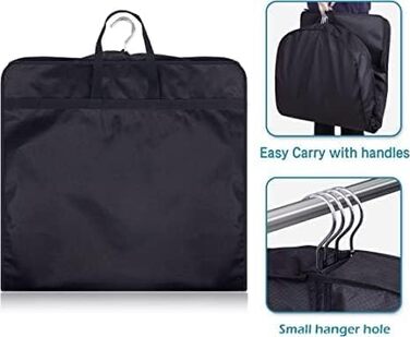 Органайзери для шафи KIMBORA 109,2 см (3 шт.) - для одягу, мантій, курток, сорочок. Зручні кишені для зберігання та подорожей