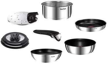 Сковорода Tefal з титановим покриттям, 22/24/28 см, підходить для мийки в посудомийній машині