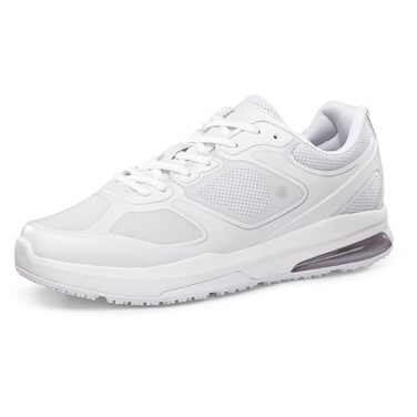 Чоловічі робочі кросівки Shoes for Crews Evolution II з антиковзкою підошвою – комфортні, дихаючі, водонепроникні, для ресторанів, кухонь, кафе, магазинів, офіціантів, кухарів (42 EU, білий)