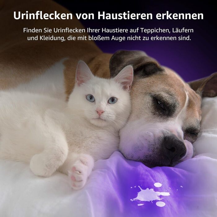 LED ультрафіолетова ліхтар з 9 світлодіодів, міні UV лампа з довжиною хвилі 395nm для геокешингу, детектування сечі домашніх тварин, тощо. В комплекті 6 батарейок AAA (2 шт.)