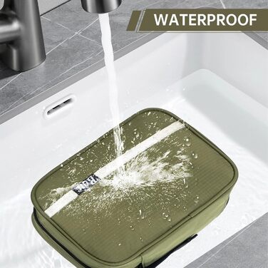 Сумка-органайзер для косметики та туалетних аксесуарів Caping Oxford (зелена, велика)