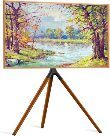 Підставка для телевізора на штативі, 114.3–165.1 см (45–65 дюймів), LED/LCD/OLED, поворотна, чорна