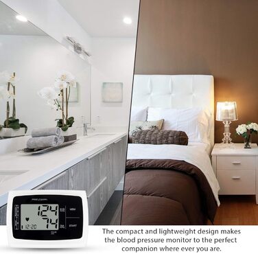 Тонометр ProfiCare® PC BMG 3121 для вимірювання артеріального тиску та пульсу | Виявлення аритмії | Тонометр на плечі з оцінкою ВООЗ | Білий | Модель 2024