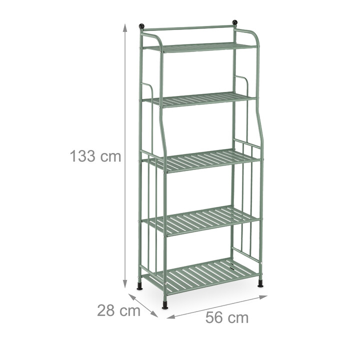 Relaxdays 5-Tier Shelving Unit