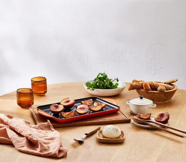 Гриль-плита Le Creuset 33 см з чавуну, чорна, для всіх типів плит, індукція