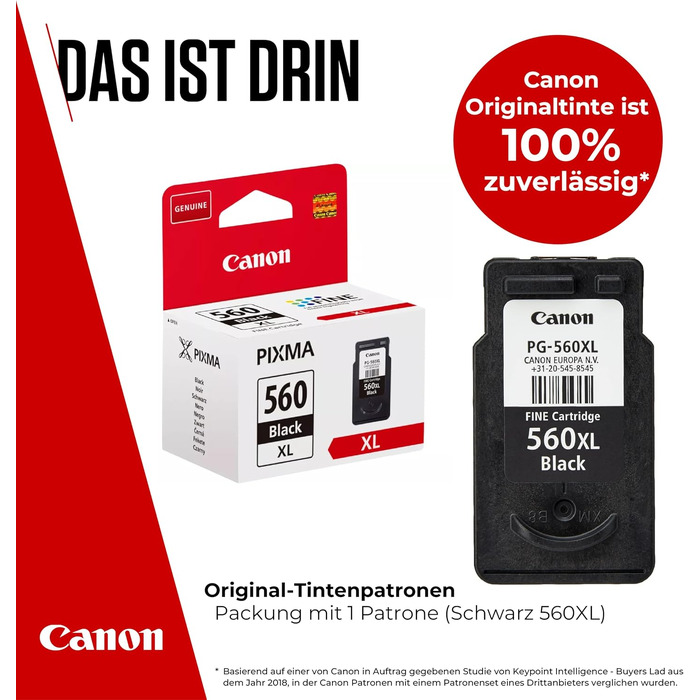 Оригінальний чорнильний картридж Canon PG-560XL FINE чорний (XL), підвищена ємність