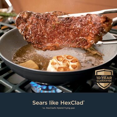 Набір посуду Ninja Ceramic Pro CW39010GN, 10 предметів, керамічне покриття, антипригарний, для всіх плит (індукція), зелений (чорний)