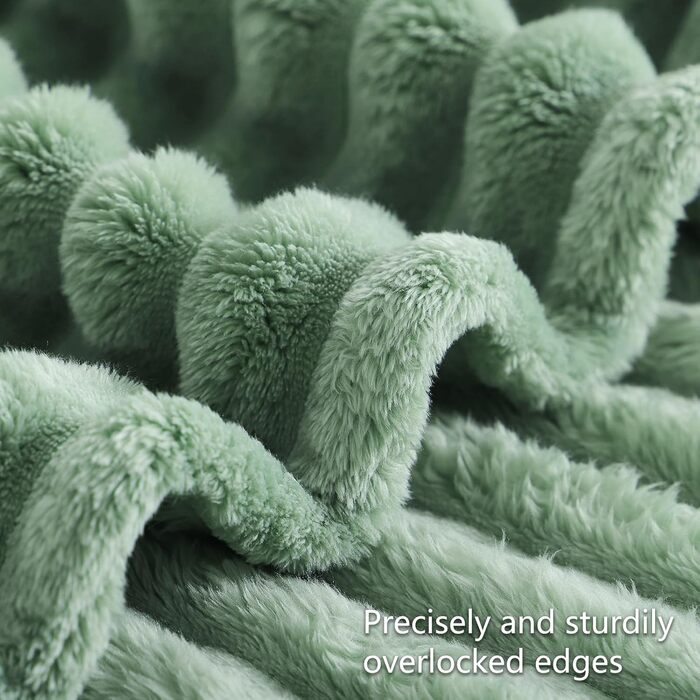 Плед RUIKASI 150x200 см, м'який флісовий плед, зелений колір для вітальні, дивана, декору та відпочинку