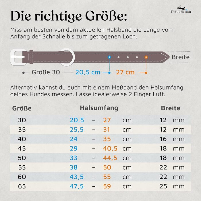 Смугастий шкіряний нашийник для собак Freudentier Alsterufer - ручної роботи, з сертифікованої шкіри, для малих, середніх та великих собак (Чорний, 43,5-55см)