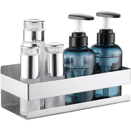 KES Shower Shelf Shower Rack Stainless Steel SUS304 Bathroom Shelf Shower Basket Storage Shelf Bathroom Vanity Wall Shelf Wall Mount Brushed, BSC205S23B-2