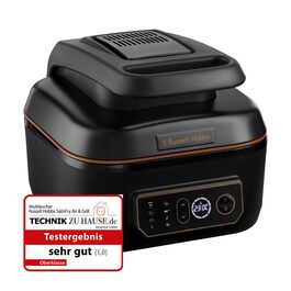 Фритюрниця електрична Russell Hobbs SatisFry XL 5.5 л з функцією Air Fryer, грилю та мультиварки - чорна