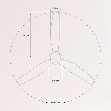 Стеляний вентилятор Windstylance з натурального дерева з підсвічуванням, Нікель, Wi-Fi, пульт ДК, 40W, тихий, Ø132 см, 6 швидкостей, таймер, DC-двигун, літньо-зимовий режим, дерев'яні лопаті, з лампою + вимикач