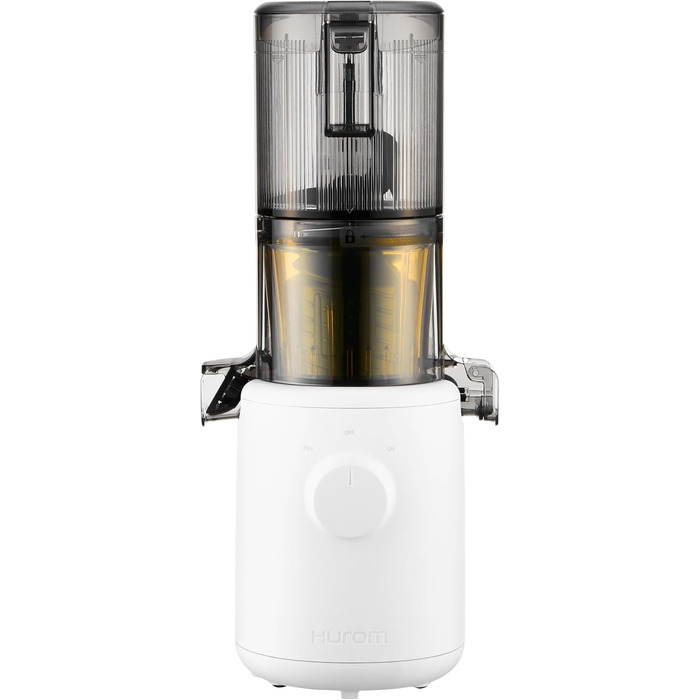 Hurom Slow Juicer | Vegetable and Fruit Juicer | H310 | Easy to Clean & Quiet Motor Electric Juicer with Mesh Filter | 150 Watts | BPA Free | Slim Design | 220ml, White