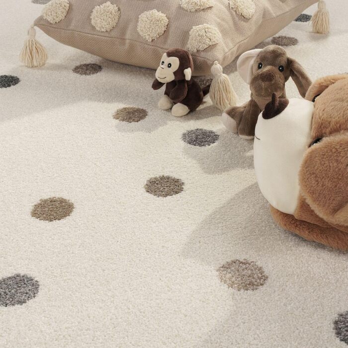 Дитячий килим TT Home для хлопчика/дівчинки, м'який, сучасний, 120x160 см (сірий, рожевий, бежевий)