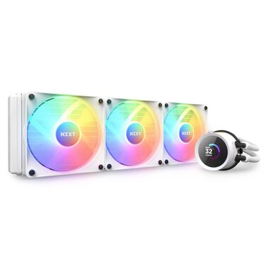 Рідинне охолодження процесора NZXT Kraken 280 RGB (2023) з LCD-дисплеєм, 280мм, чорний