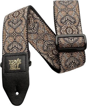 Гітарний ремінь Ernie Ball Jacquard Gold & Black Paisley