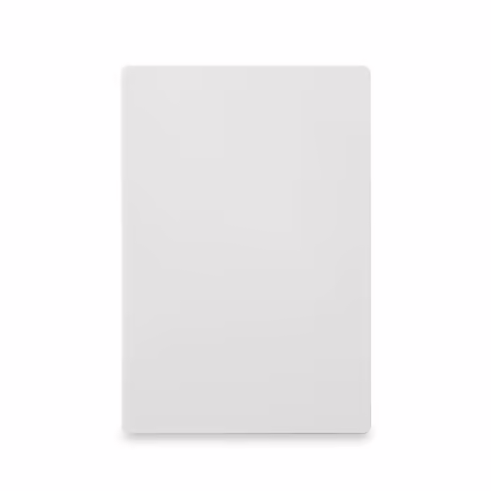HENDI Cutting Boards, HACCP compliant, double-sided, for cheese and bread, 600x400x(H)18mm, HDPE 500 plastic, white