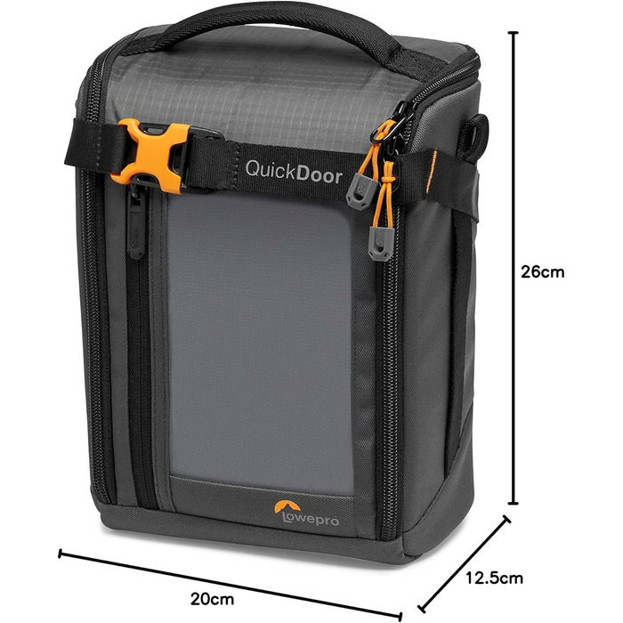 Lowepro GearUp Creator Box Large II - сумка для бездзеркальних та DSLR камер, помаранчевий колір, з QuickDoor доступом, виготовлена з перероблених матеріалів